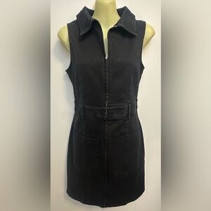 Blue Blush Black Sleeveless Mini Dress